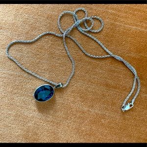 Natural London blue sapphire necklace zales
